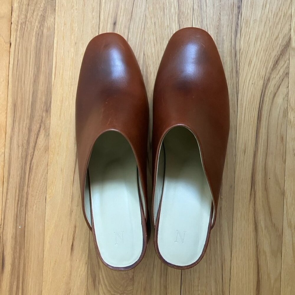 Nisolo All-Day Heeled Mule 9 Brandy